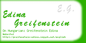 edina greifenstein business card